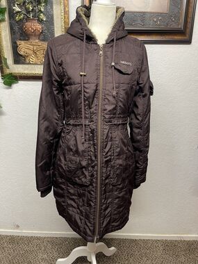 VTG Women’s XL Billabong y2k Brown Coat, Torn